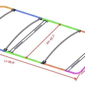 RFPR01 – MOAB Canvas Roof 86” for Club Car Precedent (2004-up) / Tempo (2018-up) Canopy