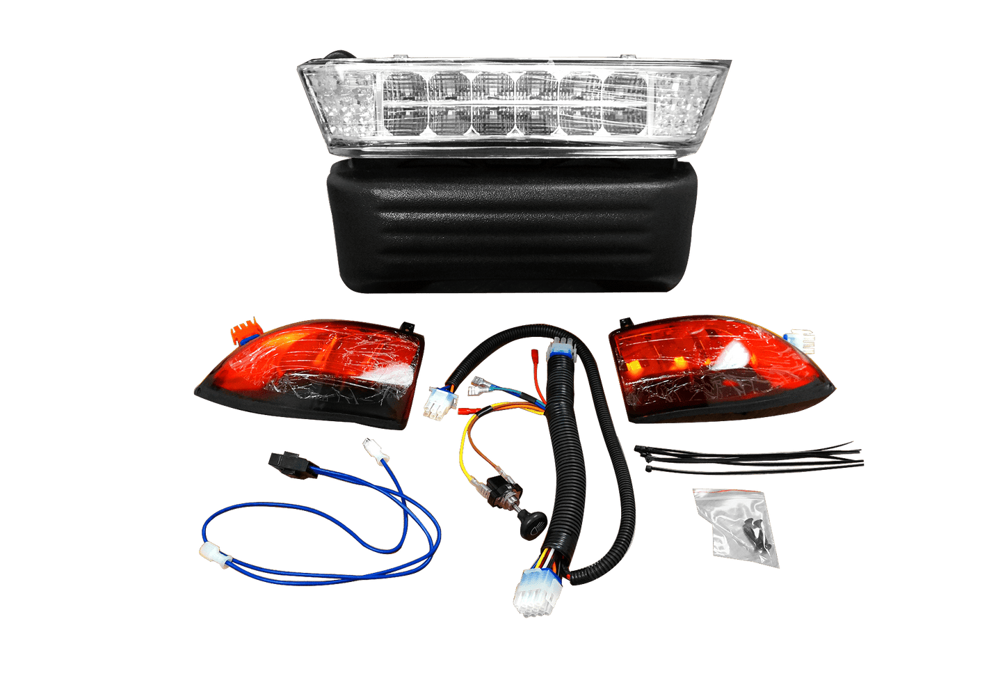 BNDL-LIPR01-LHPR02 – SGC LED Light Kit for Club Car Precedent – 12 Volt / SGC Bucket Harness for Club Car Precedent – Electric (2008-up)