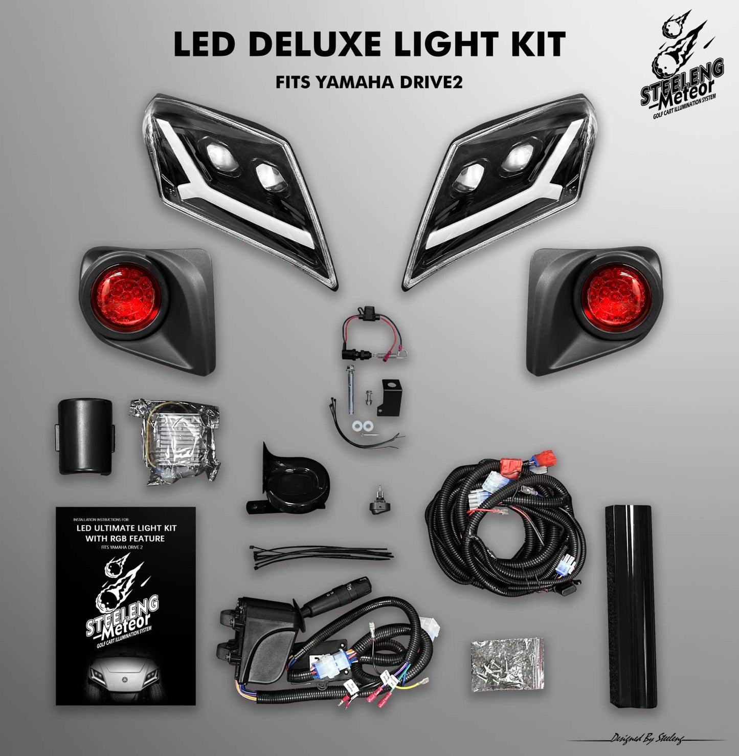 LIYM08 – STEELENG Meteor LED DELUXE Light Kit for Yamaha Drive 2 (12 Volt)