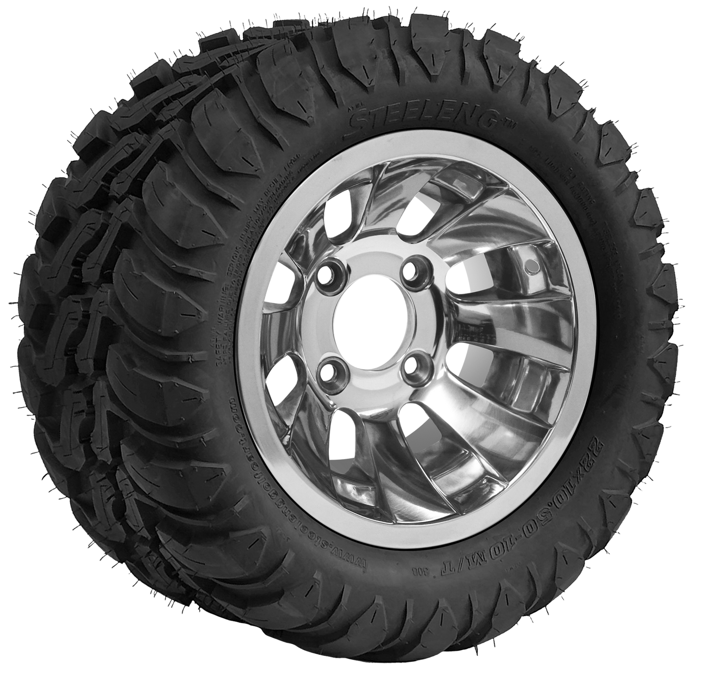 TR1003-WH1011 - 10 inch Silver Bullet Polished