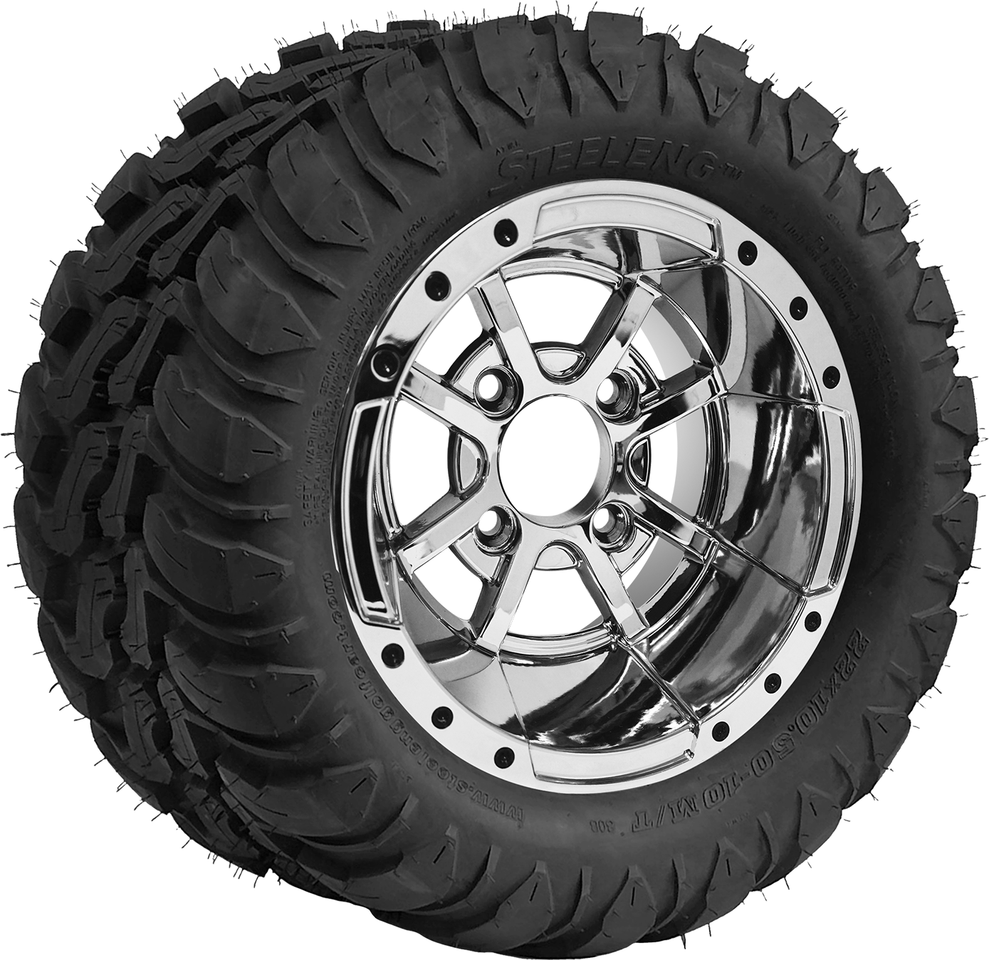 TR1003-WH1013 - 10 inch Storm Trooper Chrome