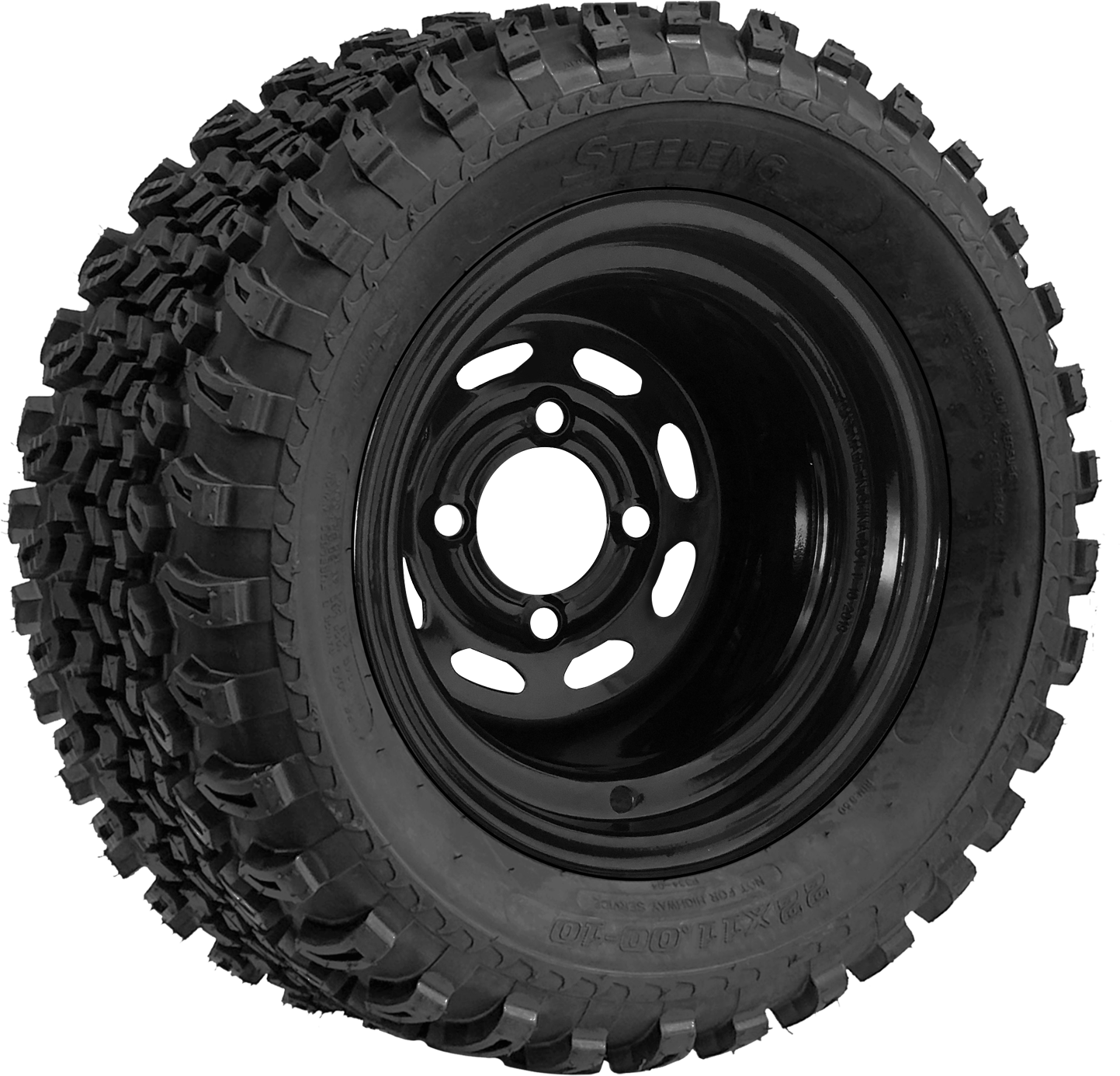 TR1005-SW1001 10 inch Steel Blk - 22x11-10 AT 1.30MB