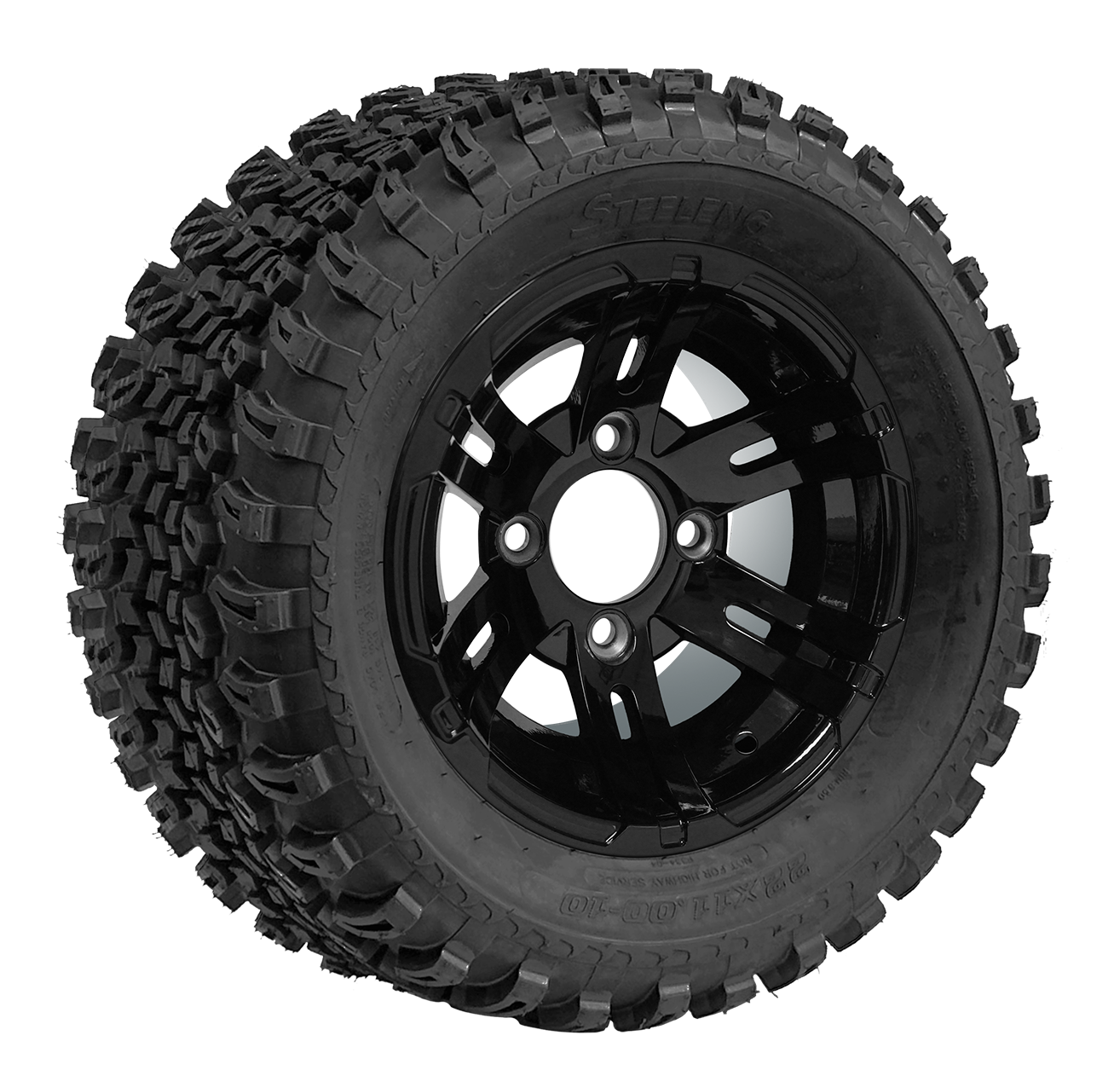 TR1005-WH1001 10 TIRE-22x11-10 AT 10 BULLDOG-BLACK