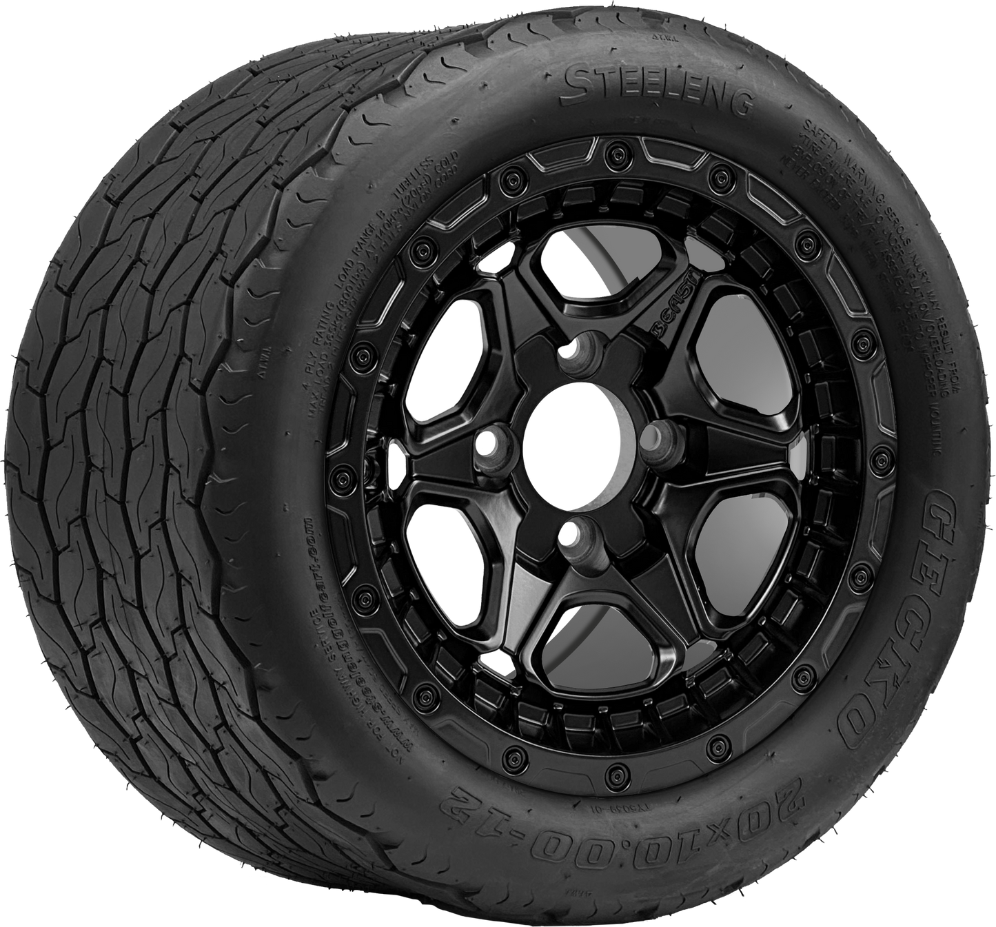 TR1201-WH1265 - 12 inch (BEAST) Grizzly Matte Blk