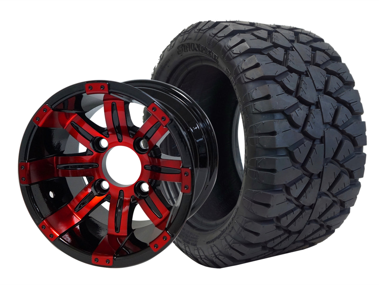 TR1203-WH1235 - 12 inch Tempest Red-Blk