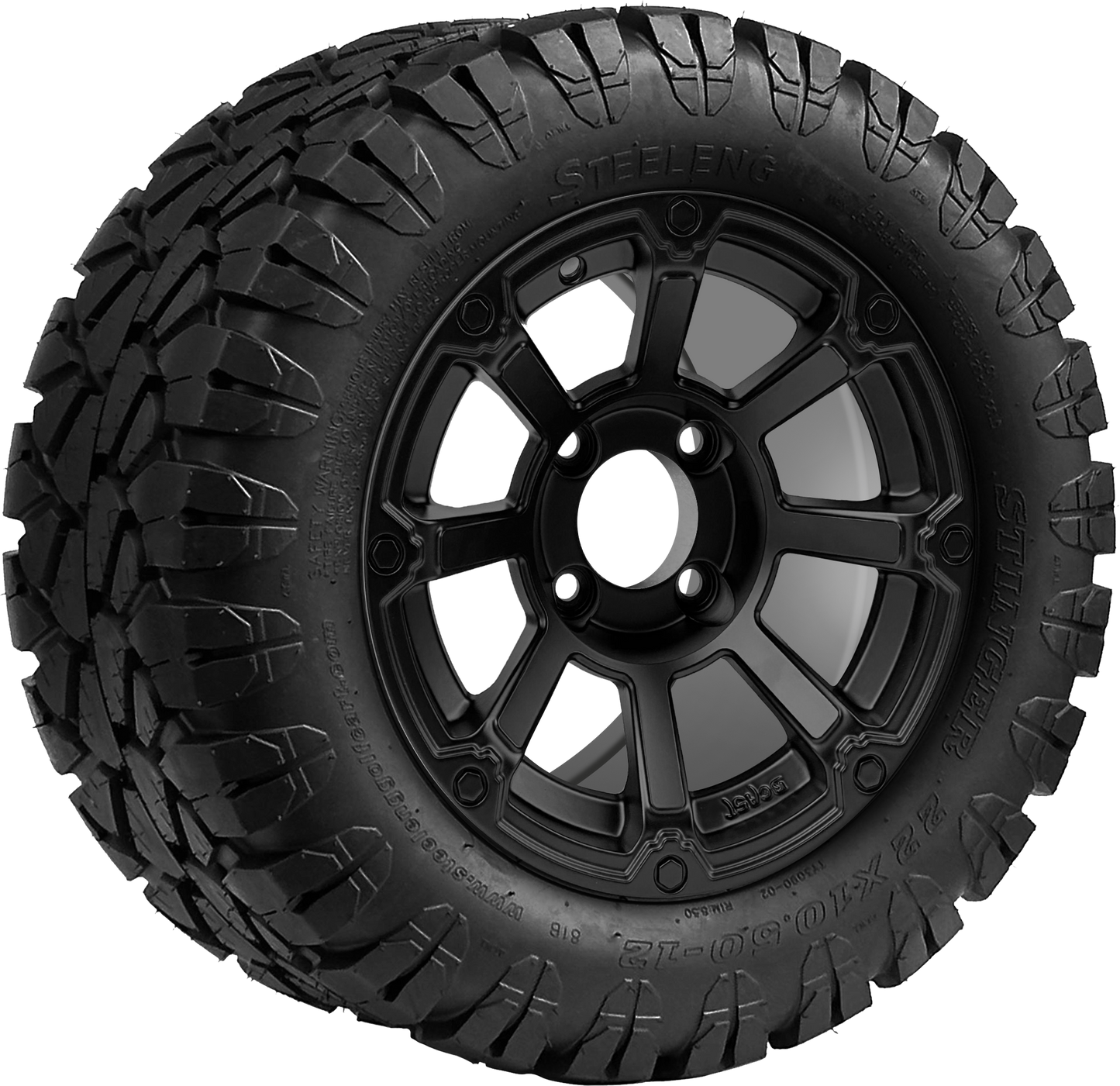 TR1203-WH1262 - 12 inch (BEAST) Cyclops Matte Blk