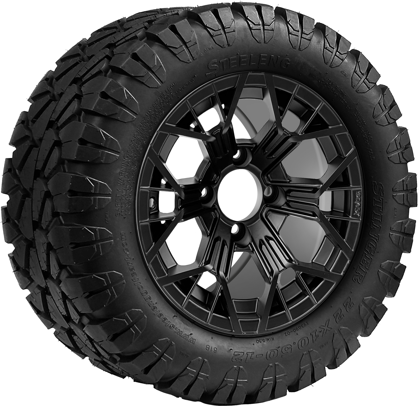 TR1203-WH1276 - 12 inch Mantis Matte Blk