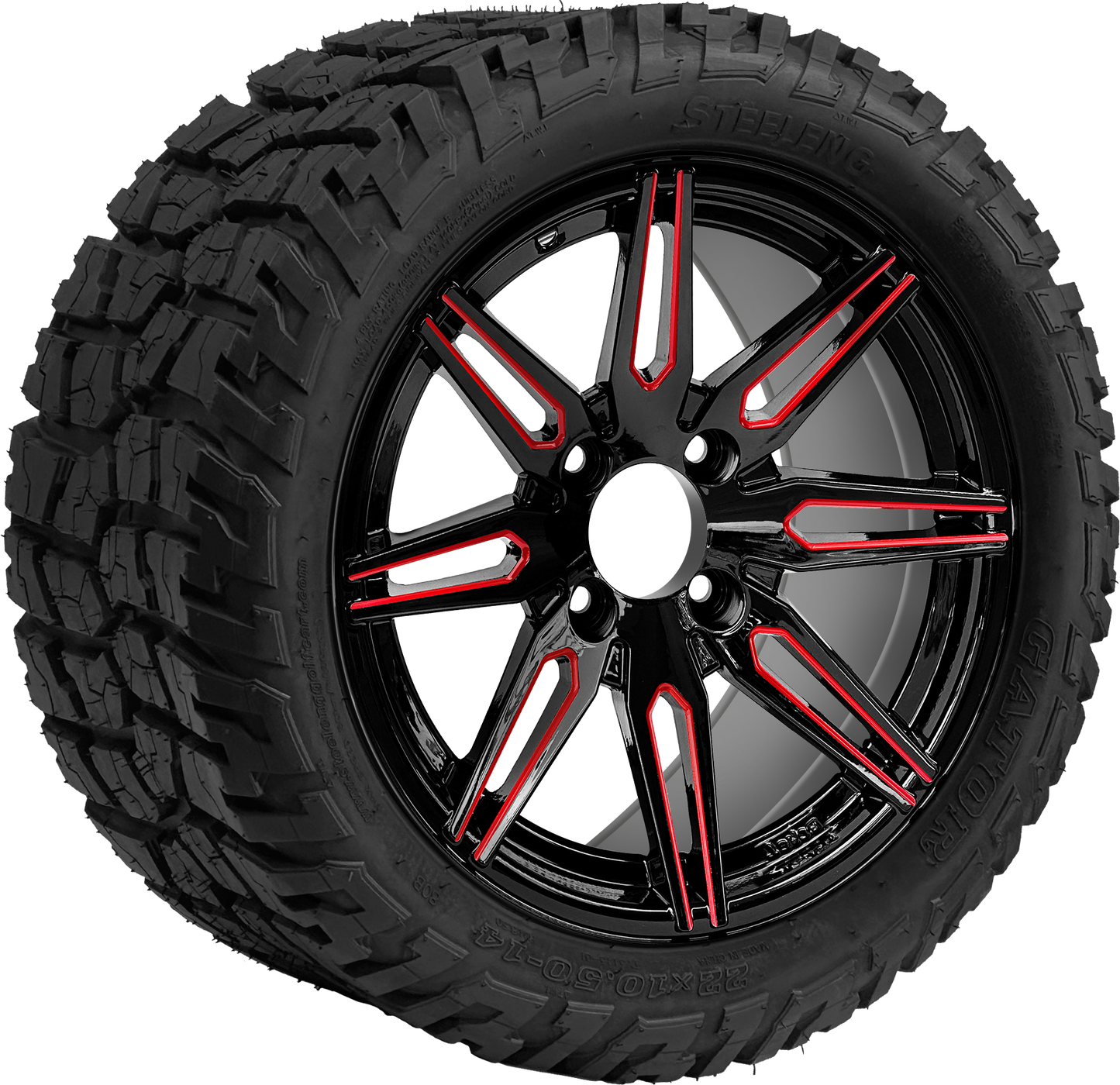 TR1401-WH1439 - 14 inch (BEAST) Lynx Red-Blk MB