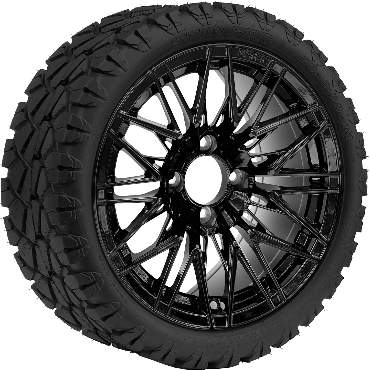 TR1402-WH1436 - 14 inch (BEAST) Hornet Blk