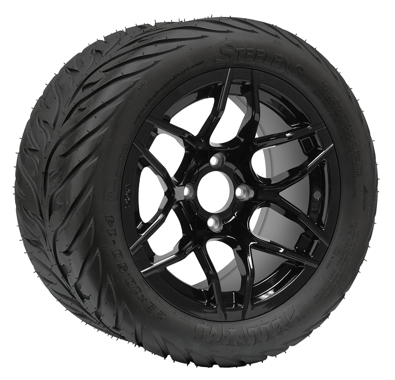 TR1406-WH1427 - 14 inch Rally Blk