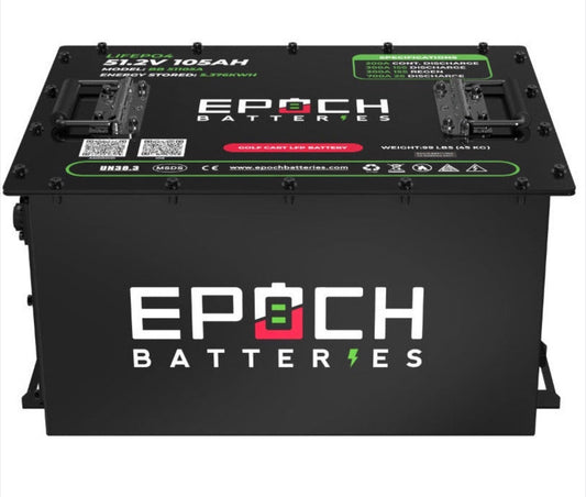 Epoch 48V 105Ah - LiMax Series - Lithium (LiFePO4) Golf Cart Battery - Complete Kit- 11 year warranty! (Installation available for $300) OR (Local Pick UP OR Delivery)