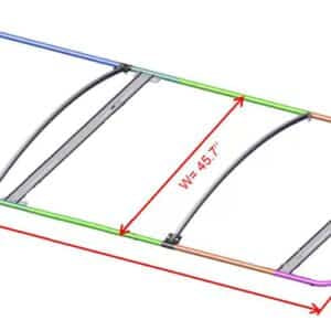 RFTX01 – MOAB Canvas Roof 98” for EZGO TXT (2001-up) Canopy