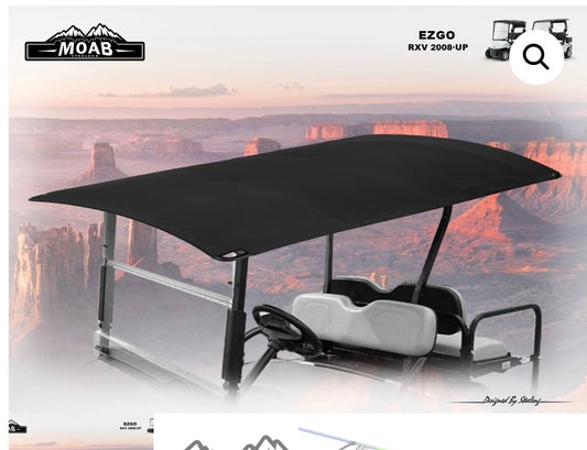 RFRX01 – MOAB Canvas Roof 98” for EZGO RXV (2008-up) Canopy
