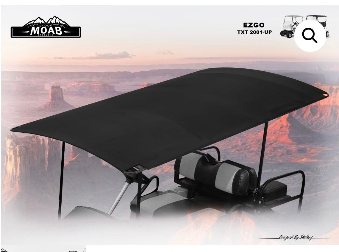 RFTX01 – MOAB Canvas Roof 98” for EZGO TXT (2001-up) Canopy