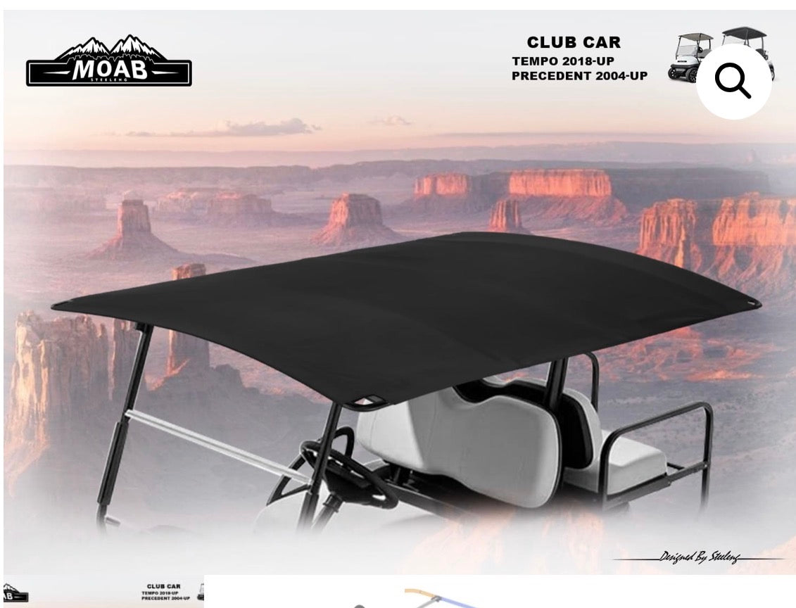 RFPR01 – MOAB Canvas Roof 86” for Club Car Precedent (2004-up) / Tempo (2018-up) Canopy
