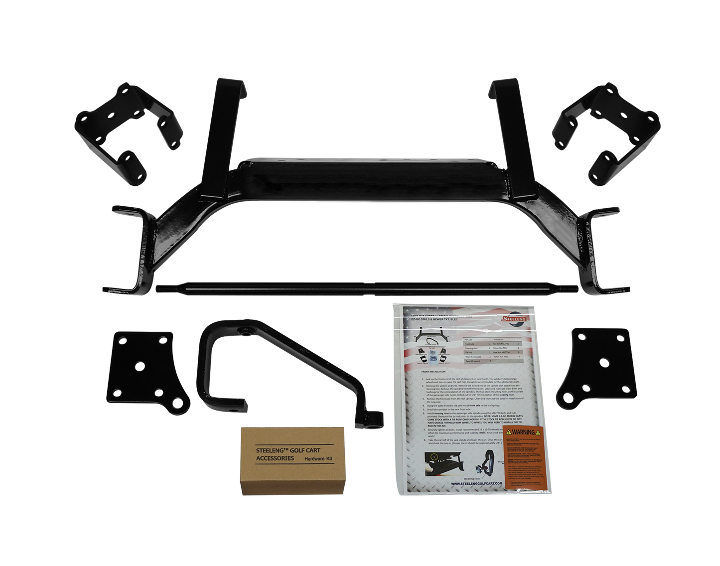 LKTX07 - Lift Kit -6 inch Drop Axle EZGO TXT (2001.5-up) Electric