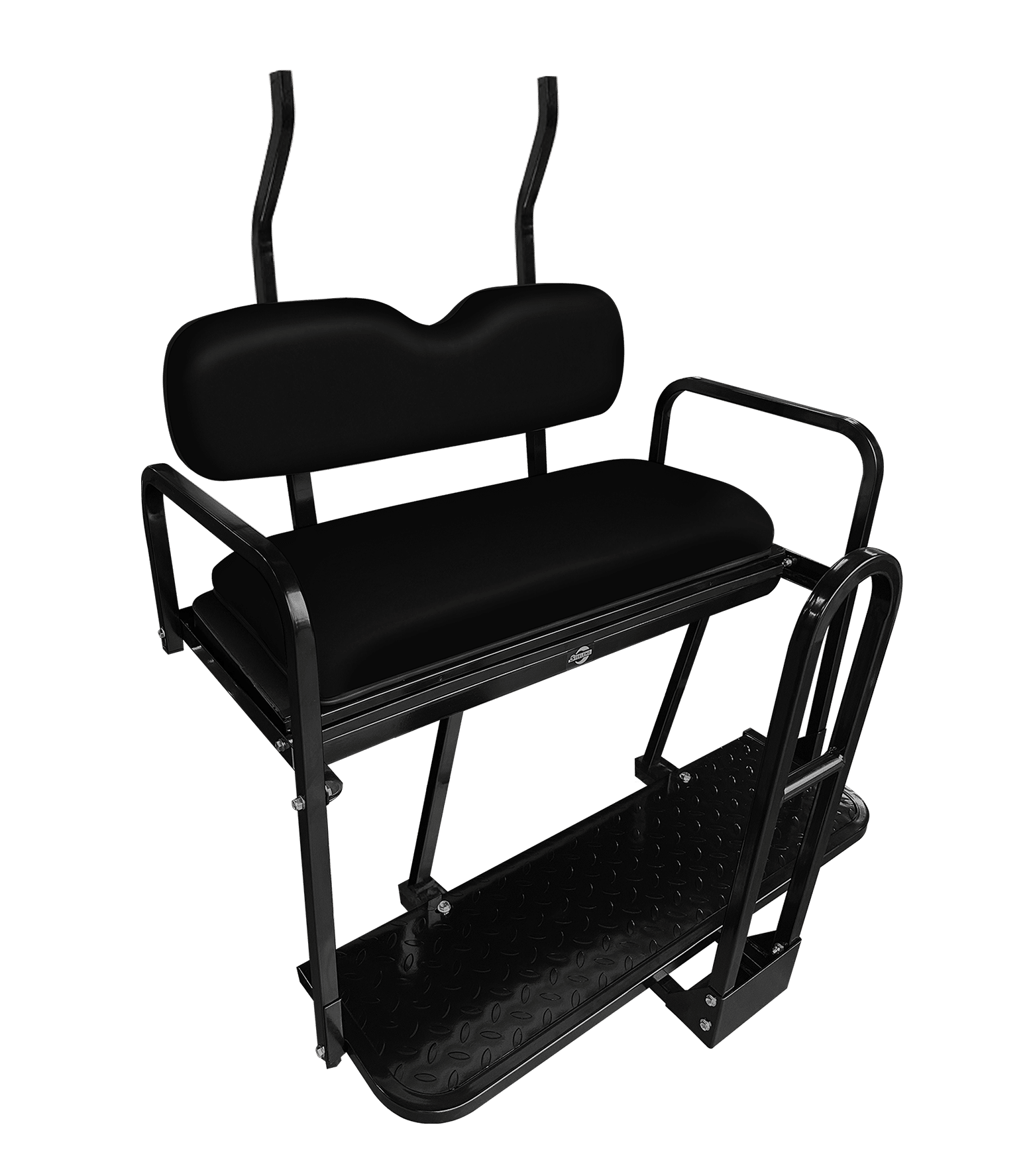 https://dealers.steelenggolfcart.com/wp-content/uploads/2024/07/SFPR10-SC0022-CCPR-and-Tempo-Replacement-roof-supports-provided-Black-Close.png