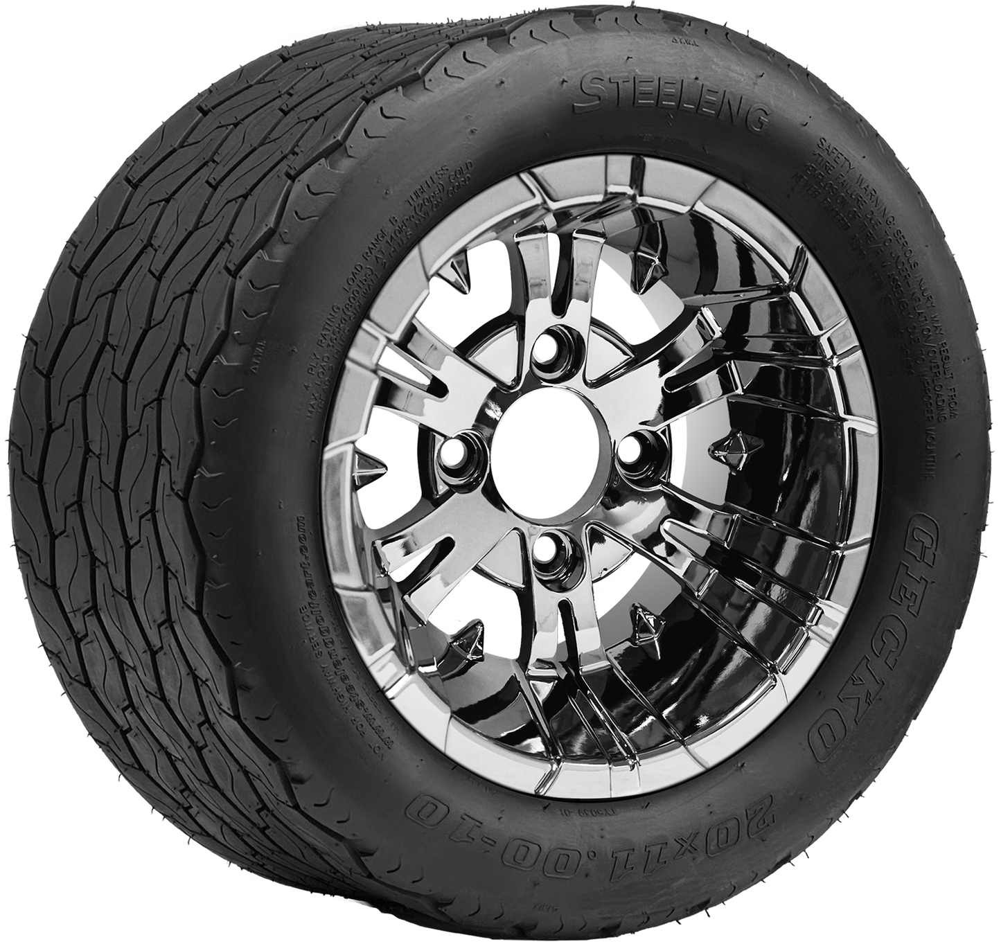 TR1002-WH1020 - 10 inch Vampire Chrome