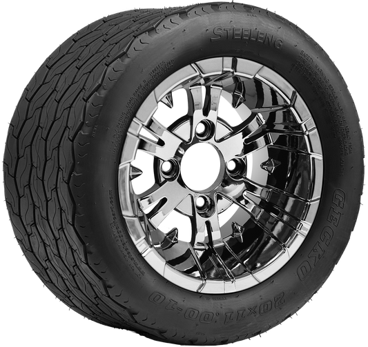 TR1002-WH1020 - 10 inch Vampire Chrome