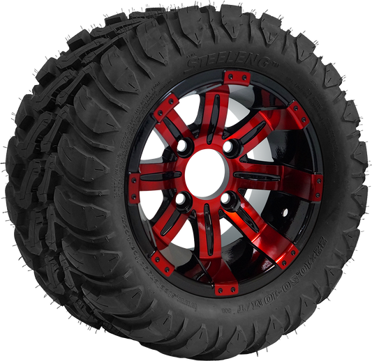 TR1003-WH1018 - 10 inch Tempest Red-Blk