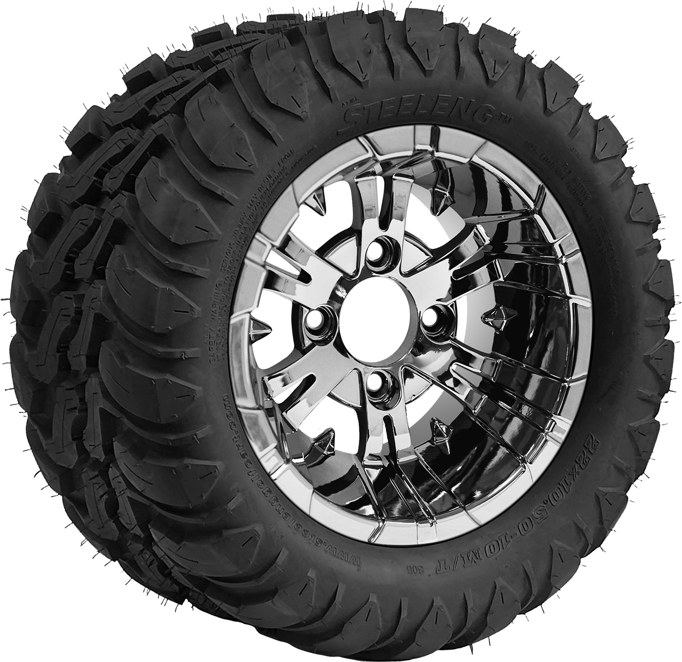 TR1003-WH1020 - 10 inch Vampire Chrome