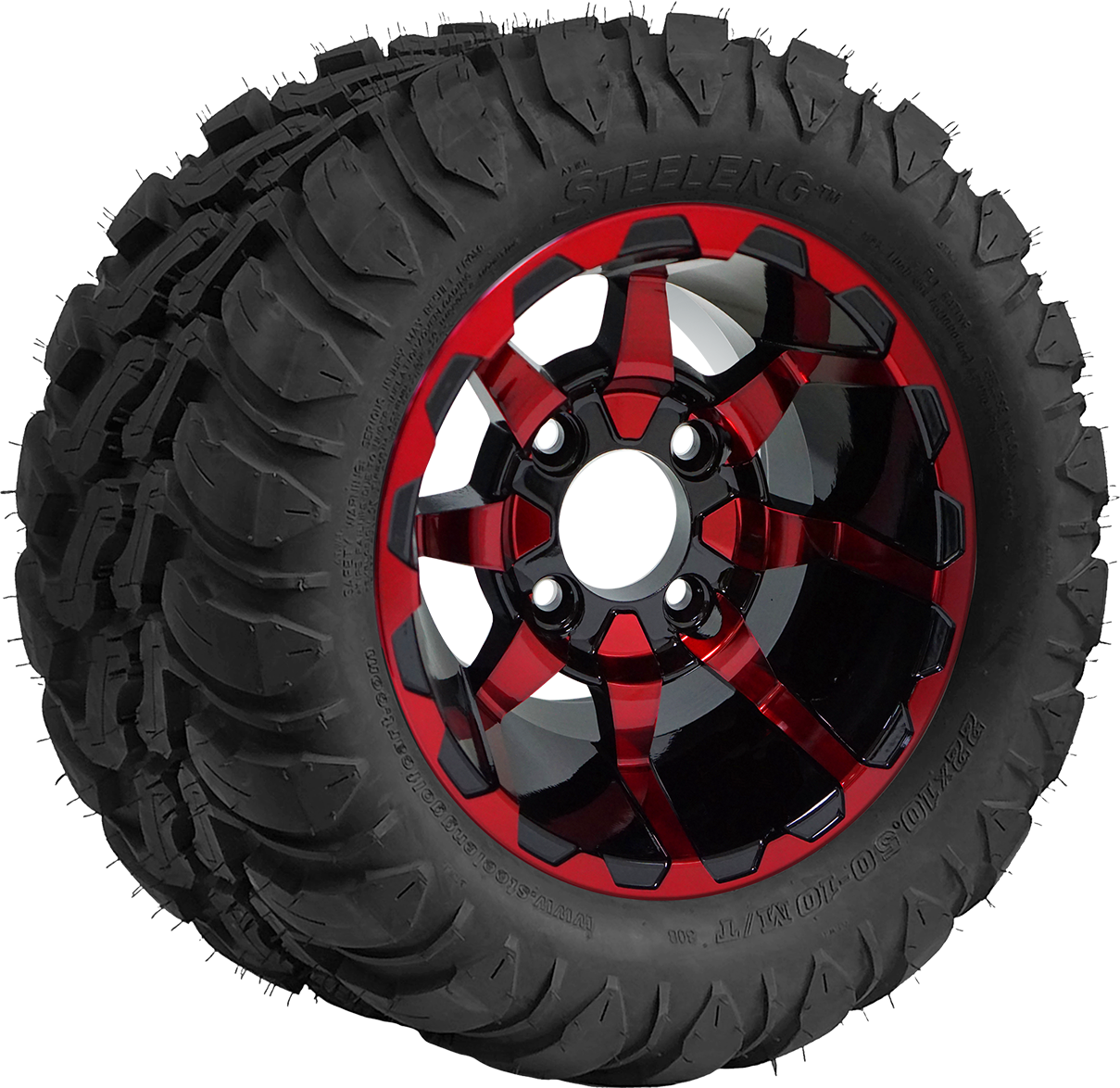 TR1003-WH1026 - 10 inch Vortex Red-Blk