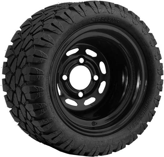 TR1004-SW1001 10 inch Steel Blk - 18x9-10 STINGER Hybrid
