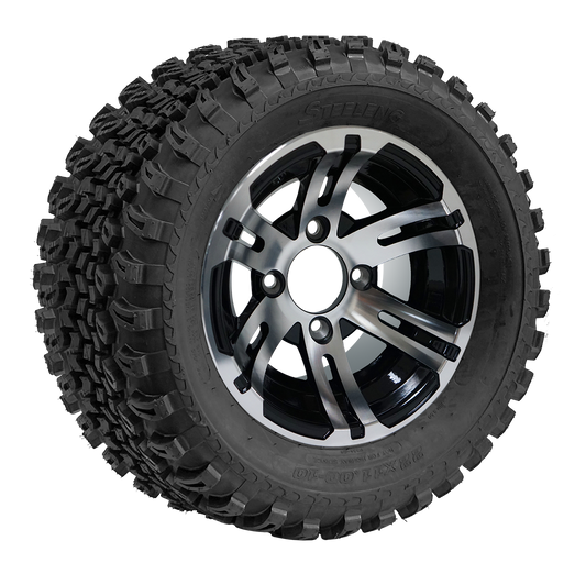 TR1005-WH1004                     10 TIRE-22x11-10 AT  10 BULLDOG-MACHINED BLACK