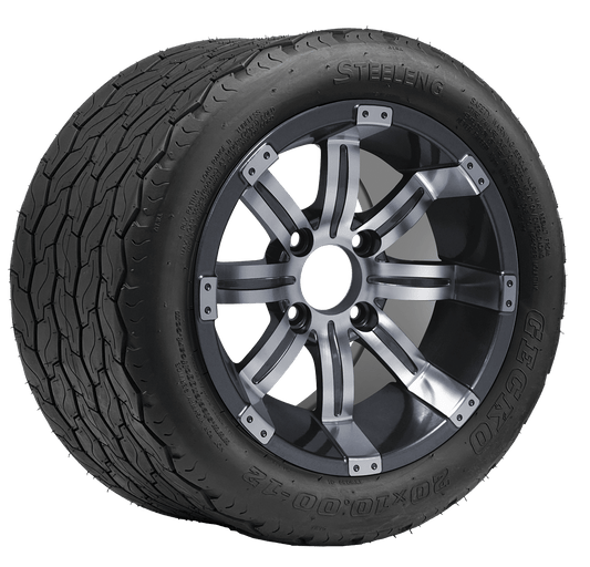 https://dealers.steelenggolfcart.com/wp-content/uploads/2022/03/TR1201-WH1233-SGC-12-Tempest-Machined-Gunmetal-Wheel-Aluminum-Alloy-STEELENG-20x10-12-GECKO-Street-Tire.png