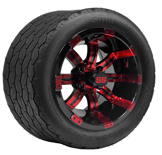 TR1201-WH1235 12 inch Tempest Red-Blk