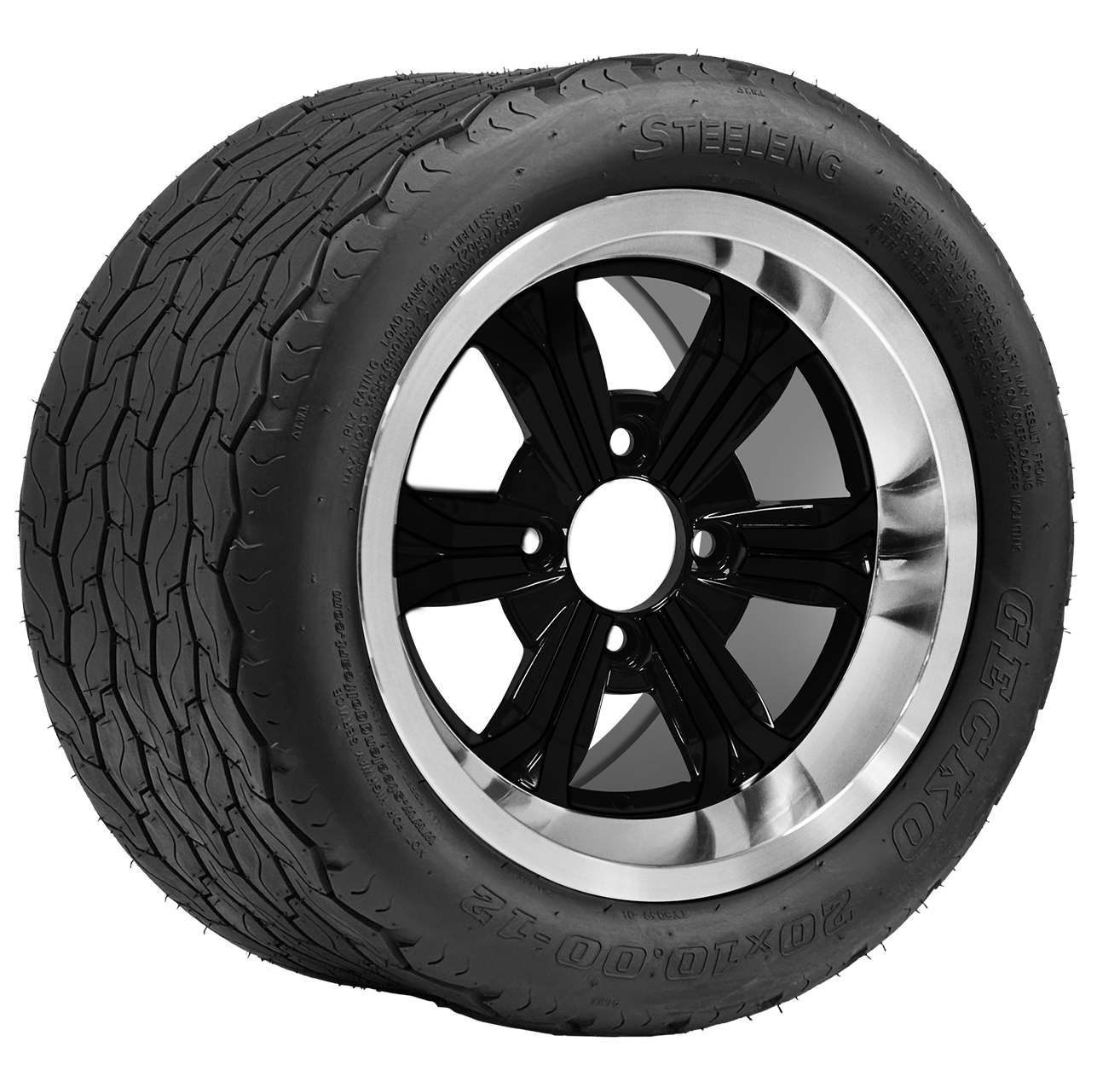 TR1201-WH1241 - 12 inch Transformer Black Spokes