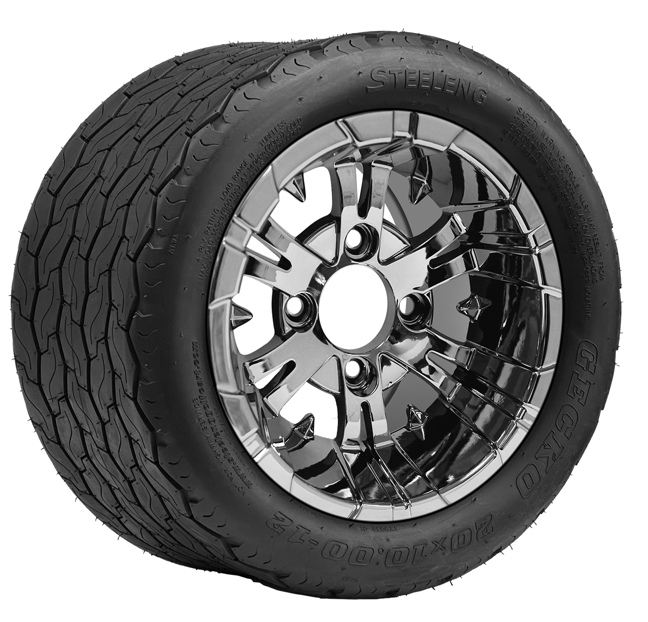 TR1201-WH1243 - 12 inch Vampire Chrome