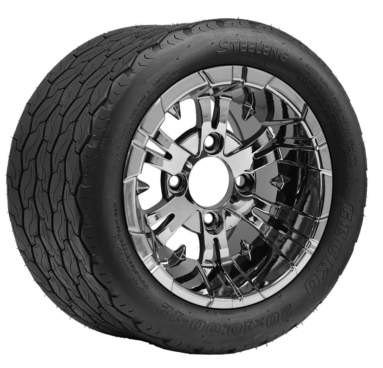 https://dealers.steelenggolfcart.com/wp-content/uploads/2022/03/TR1201-WH1243-SGC-12-Vampire-Chrome-Wheel-Aluminum-Alloy-STEELENG-20x10-12-GECKO-Street-Tire.png