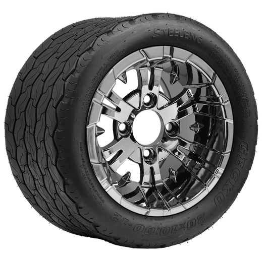 https://dealers.steelenggolfcart.com/wp-content/uploads/2022/03/TR1201-WH1243-SGC-12-Vampire-Chrome-Wheel-Aluminum-Alloy-STEELENG-20x10-12-GECKO-Street-Tire.png