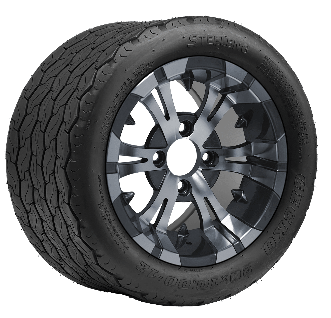 https://dealers.steelenggolfcart.com/wp-content/uploads/2022/03/TR1201-WH1244-SGC-12-Vampire-Machined-Gunmetal-Wheel-Aluminum-Alloy-STEELENG-20x10-12-GECKO-Street-Tire.png