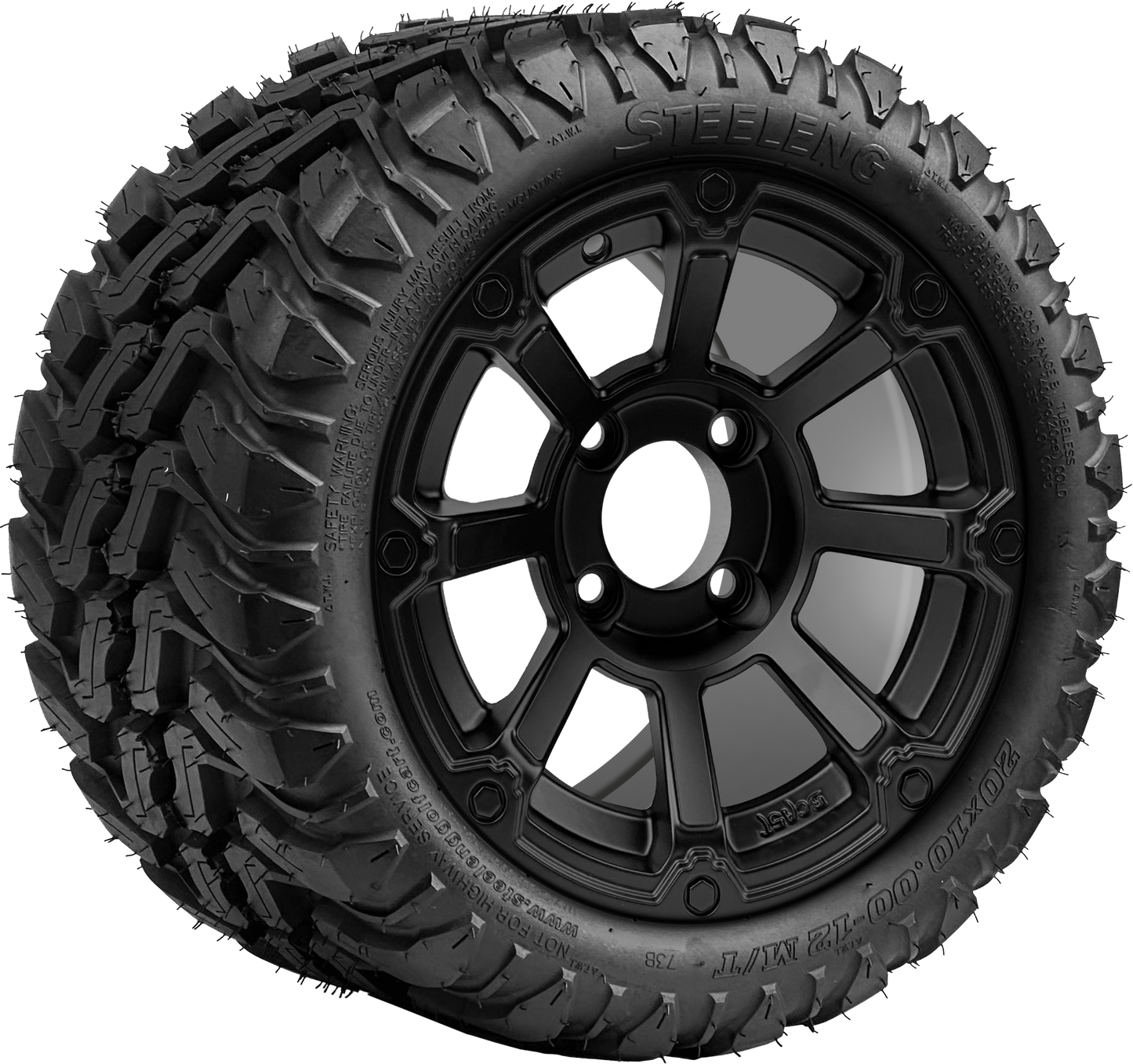 TR1202-WH1262 - 12 inch (BEAST) Cyclops Matte Blk