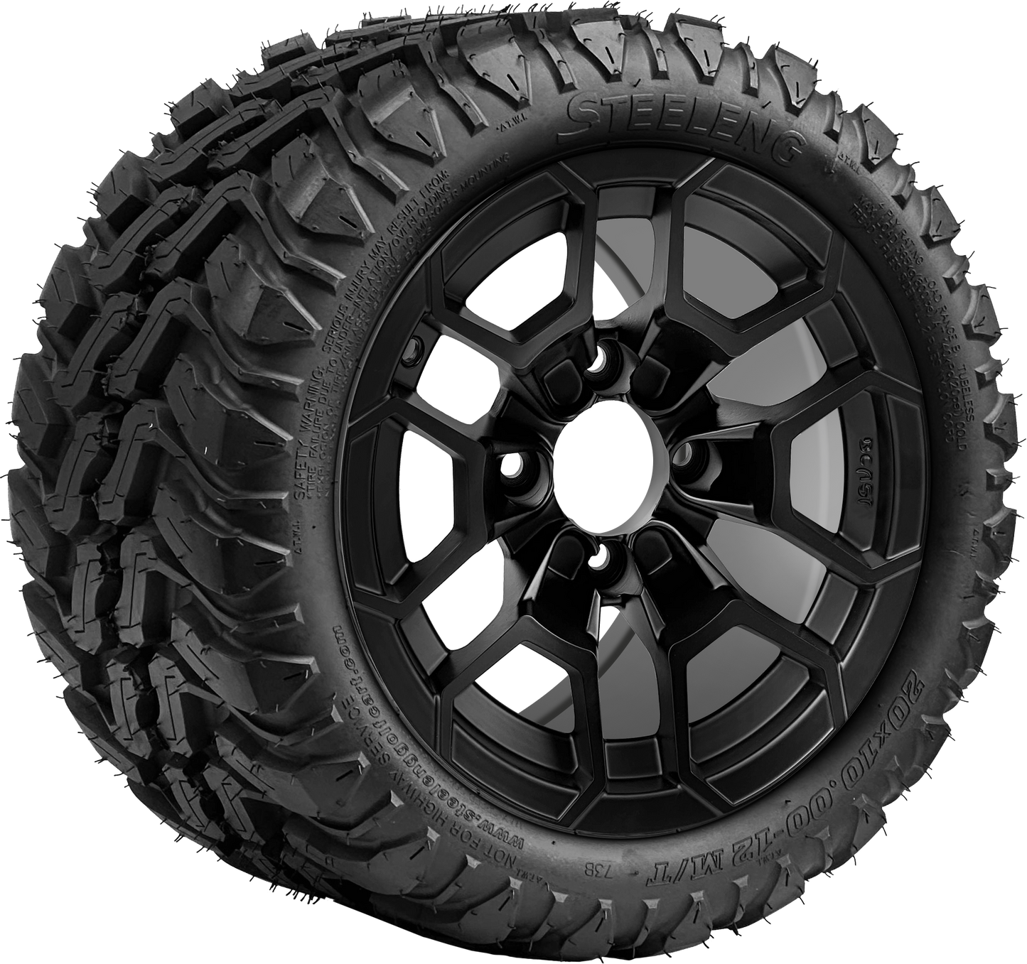 TR1202-WH1273 - 12 inch (BEAST) Talon Matte Blk