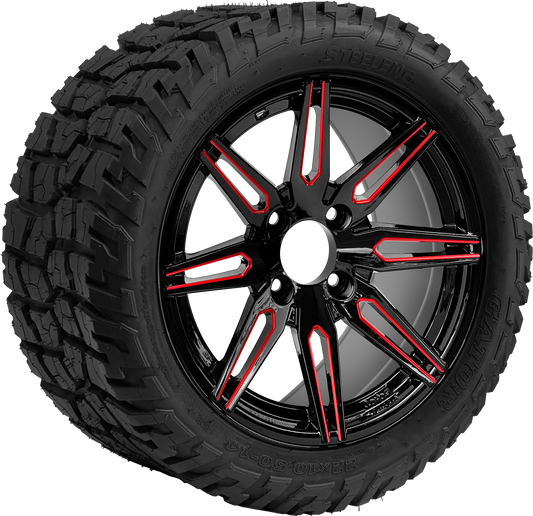 TR1401-WH1439 - 14 inch (BEAST) Lynx Red-Blk MB