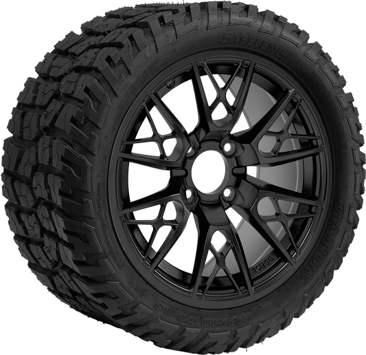 TR1401-WH1442 - 14 inch (BEAST) Saber Tooth Matte Blk