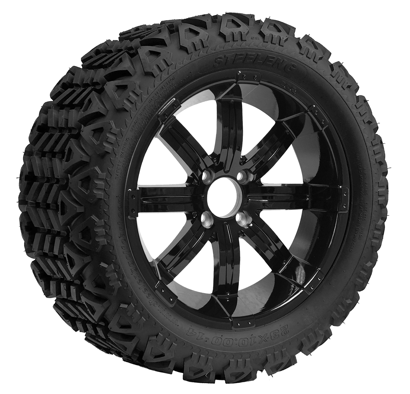 https://dealers.steelenggolfcart.com/wp-content/uploads/2023/12/TR1403-WH1407-SGC-14-Tempest-Glossy-Black-Wheel-Aluminum-Alloy-STEELENG-23x10-14-All-Terrain-Tire-DOT-Approved.png