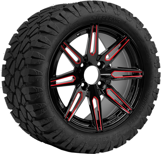 TR1405-WH1439  Lynx Red-Blk