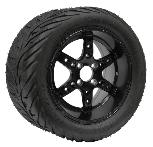 TR1406-WH1412 - 14 inch Turbine Matte Blk
