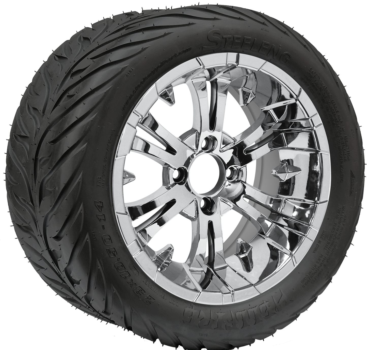 TR1406-WH1415 - 14 inch Vampire Chrome