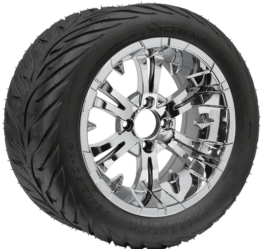 TR1406-WH1415 - 14 inch Vampire Chrome