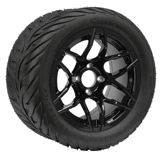 TR1406-WH1427 - 14 inch Rally Blk