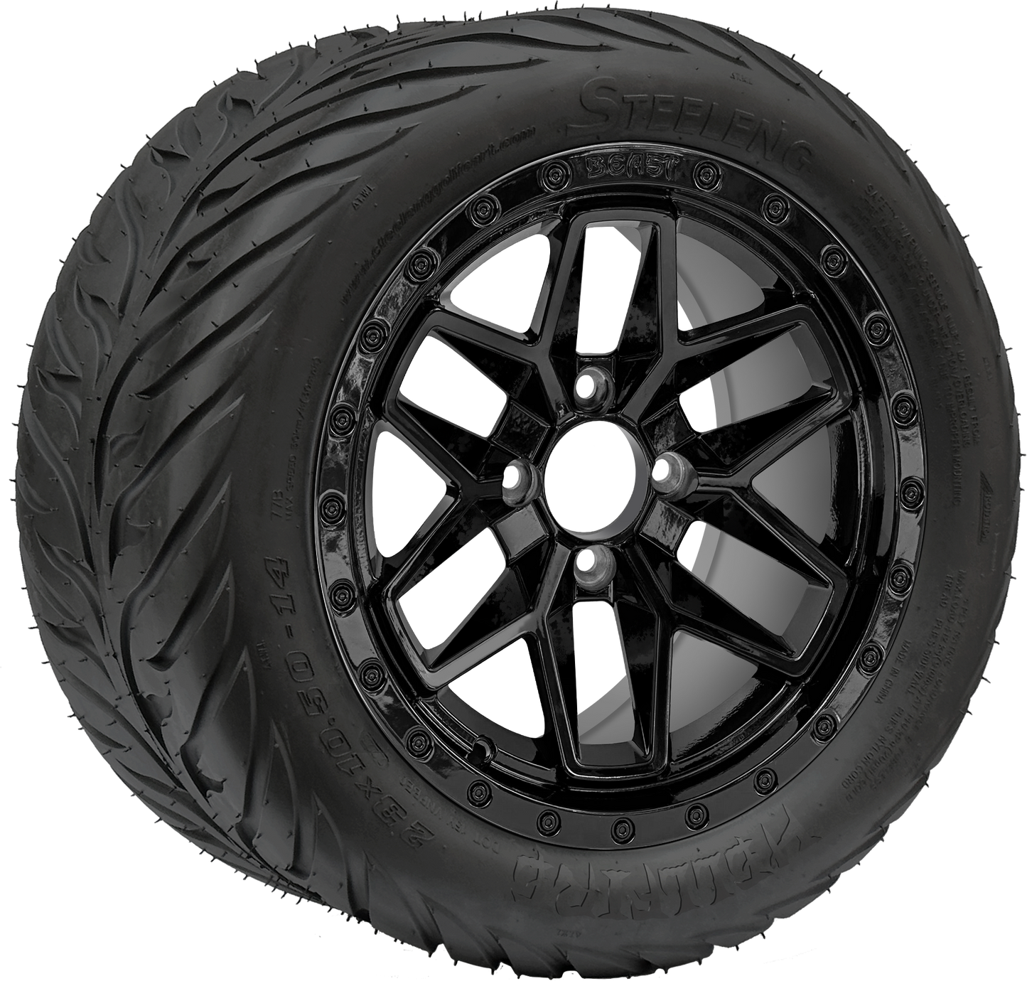 TR1406-WH1430 - 14 inch (BEAST) Widow Blk