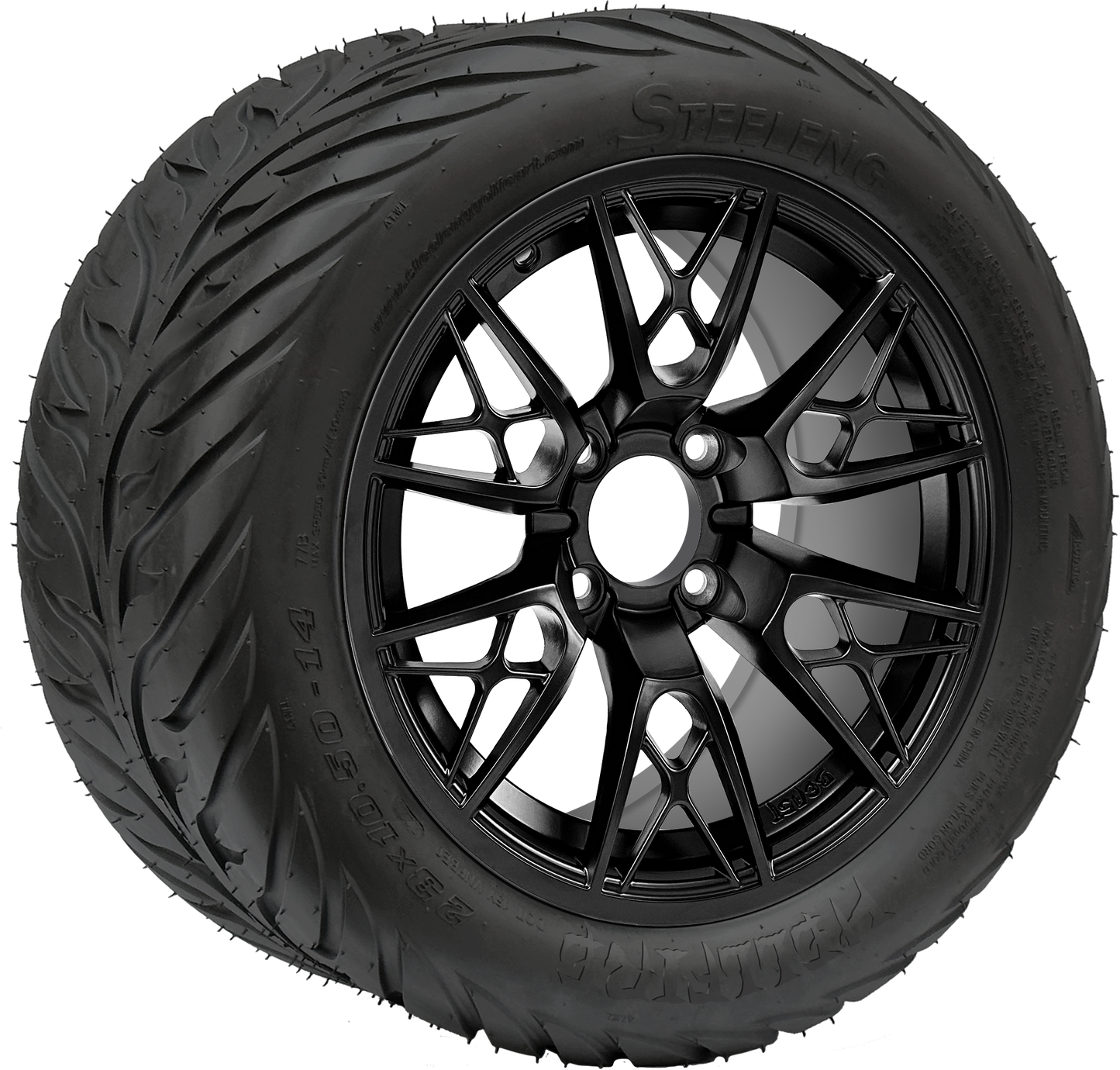 TR1406-WH1441 - 14 inch (BEAST) Saber Tooth Blk