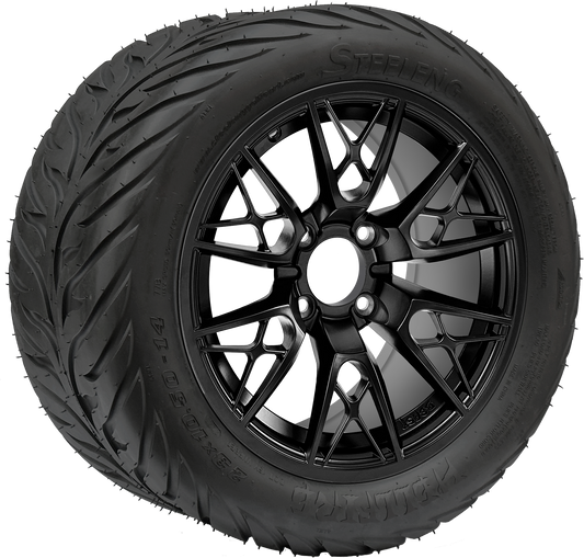 TR1406-WH1441 - 14 inch (BEAST) Saber Tooth Blk