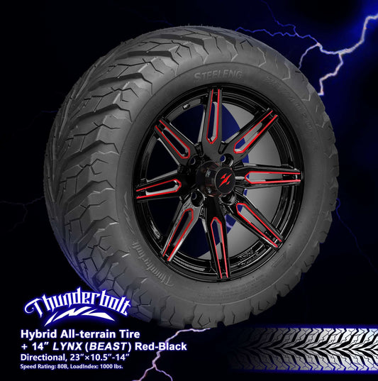 https://dealers.steelenggolfcart.com/wp-content/uploads/2025/04/TR1407-WH1439-Lynx-Red-Black-Thunder-Bolt-scaled.jpg