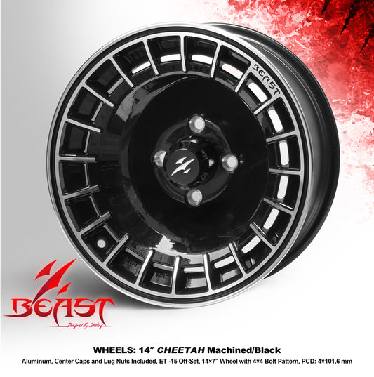 14" CHEETAH-MACHINED/BLACK